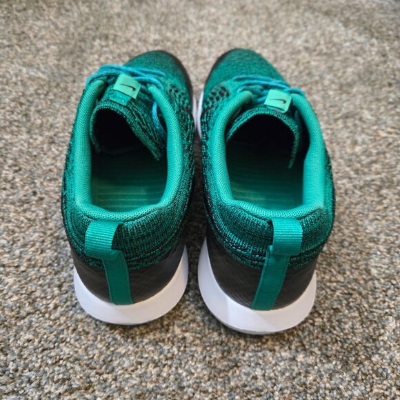 WINTER SALE! NWOT Nike Roshe Flyknit SE Lucid Green/Black/White Men Size 10.5 - Picture 3 of 5